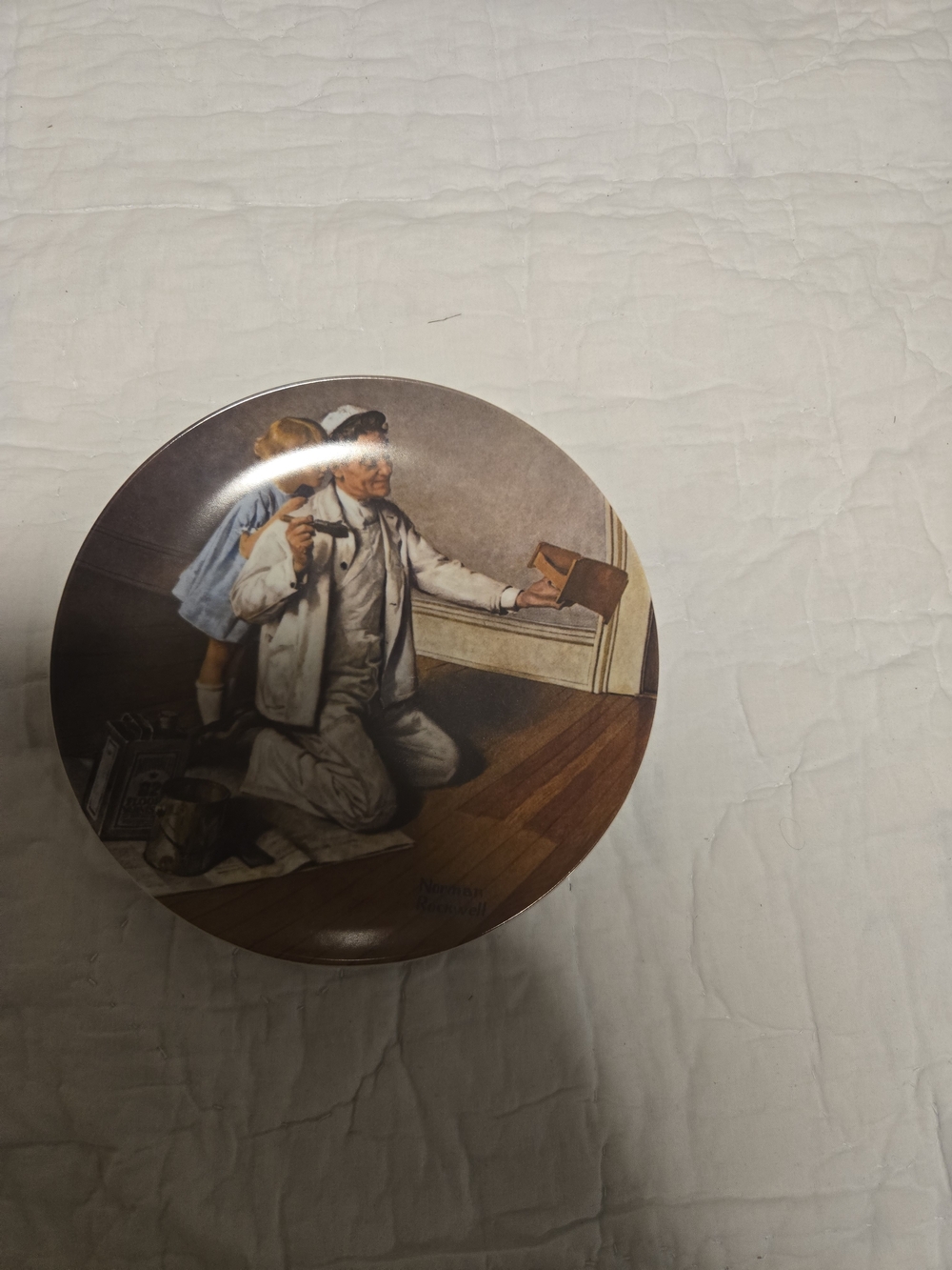 Collector Plate Norman Rockwell Title The Painter